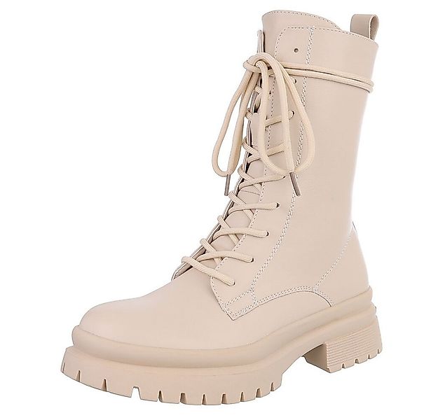 Ital-Design Damen Schnürschuhe Freizeit Stiefelette (90482767) Blockabsatz günstig online kaufen