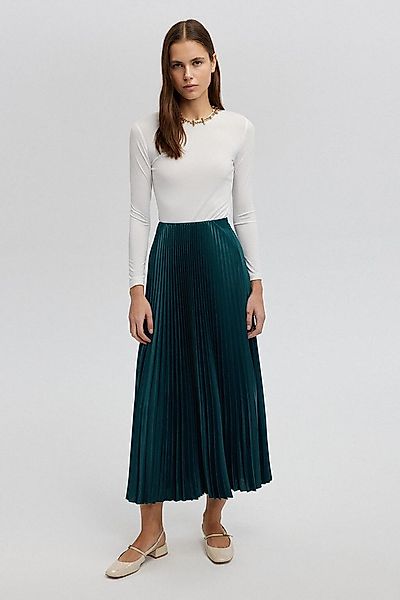 touche prive Zipfelrock Elastisch Taille Maxi Faltenrock Damen, Elegant Pli günstig online kaufen