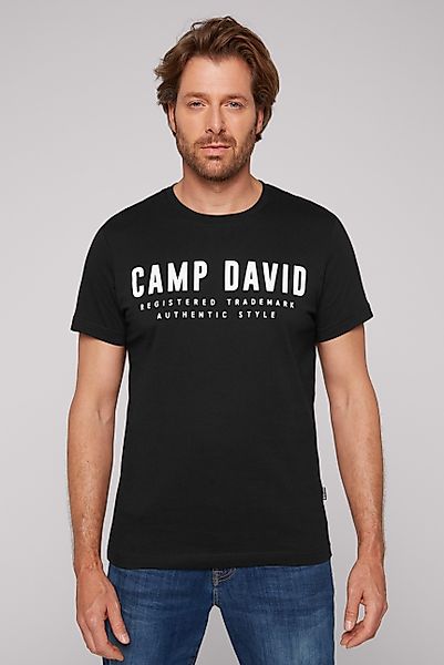 CAMP DAVID T-Shirt mit Logo Print günstig online kaufen
