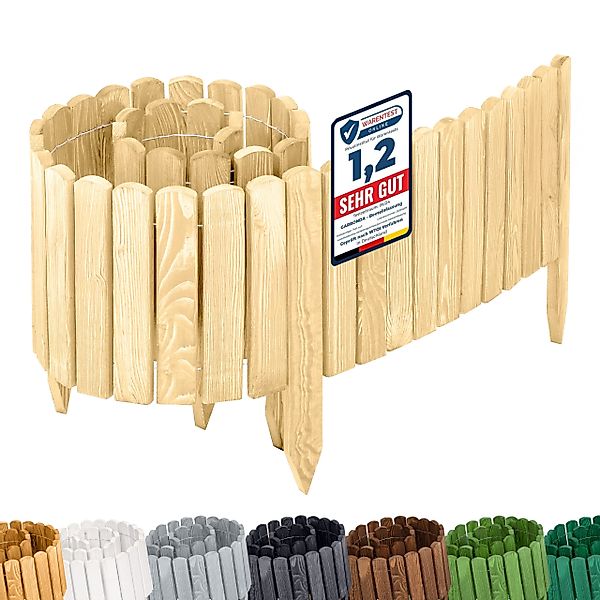 Garronda Zaun Rasenkante Holz Beeteimfassung 200 günstig online kaufen