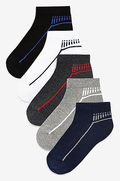 Next Sneakersocken Gepolsterte Sport-Sneakersocken, 5er-Pack (5-Paar) günstig online kaufen