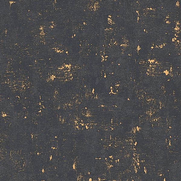 Bricoflor Schwarz Goldene Tapete im Vintage Stil Moderne Industrial Tapete günstig online kaufen