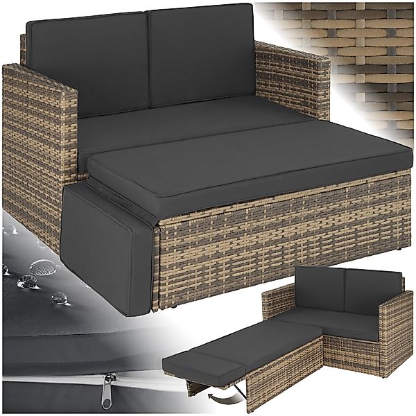tectake Loungeset Rattan Lounge, (Set., 2-tlg), günstig online kaufen
