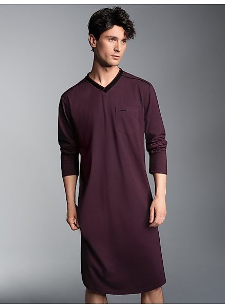 Trigema Pyjama "TRIGEMA Herren-Nachthemd aus Biobaumwolle (kbA)" 1 Stk. tlg günstig online kaufen