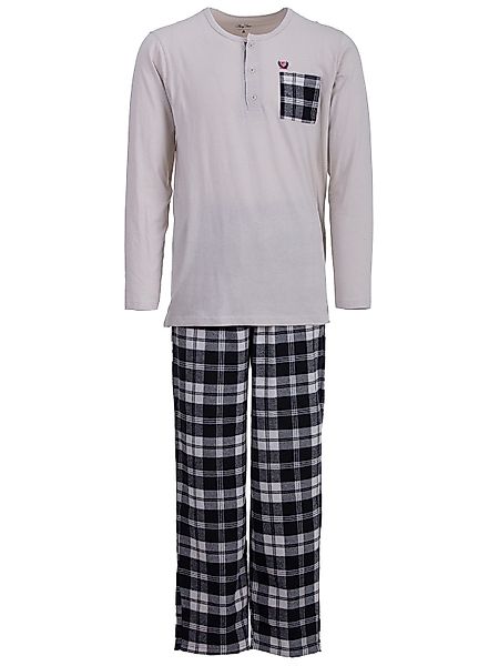 Henry Terre Schlafanzug Pyjama Set Langarm günstig online kaufen