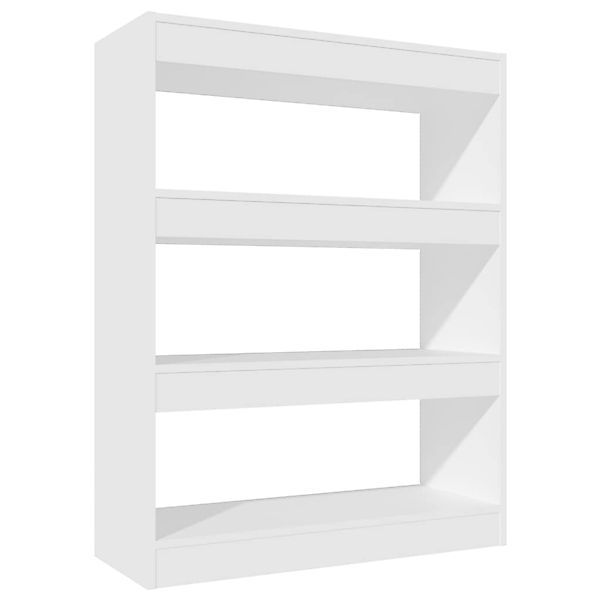 vidaXL Bücherregal Bücherregal/Raumteiler Weiß 80x30x103 cm günstig online kaufen