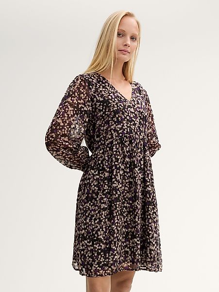 TOM TAILOR Sommerkleid Gemustertes Chiffon-Kleid Gemustertes günstig online kaufen