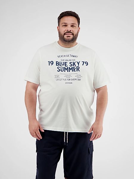 LERROS T-Shirt "LERROS T-Shirt mit Brustprint in Großen Größen" günstig online kaufen