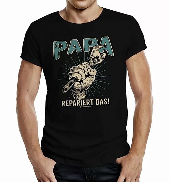 RAHMENLOS® T-Shirt Geschenk zum Vatertag, Vater oder werdender Papa - Papa günstig online kaufen