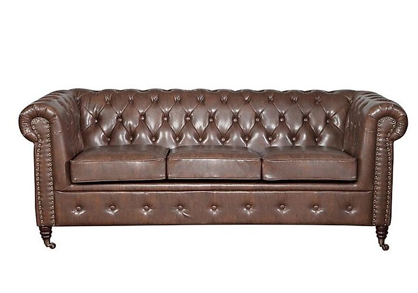 Xlmoebel Sofa Designer Chesterfield Sofagarnitur mit einem Sofa, einer Couc günstig online kaufen