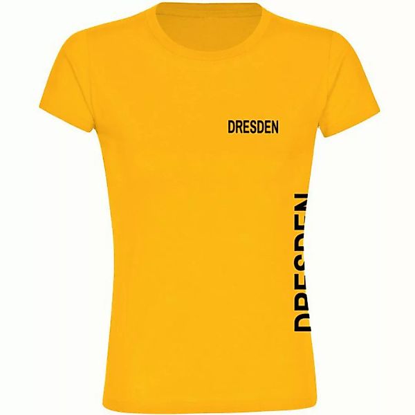 multifanshop T-Shirt Damen Dresden - Brust & Seite - Frauen günstig online kaufen