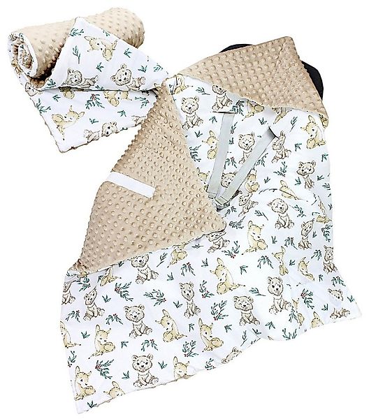 Einschlagdecke 2er SET Baby Einschlagdecke 85x85 für Autositz Babyschale De günstig online kaufen