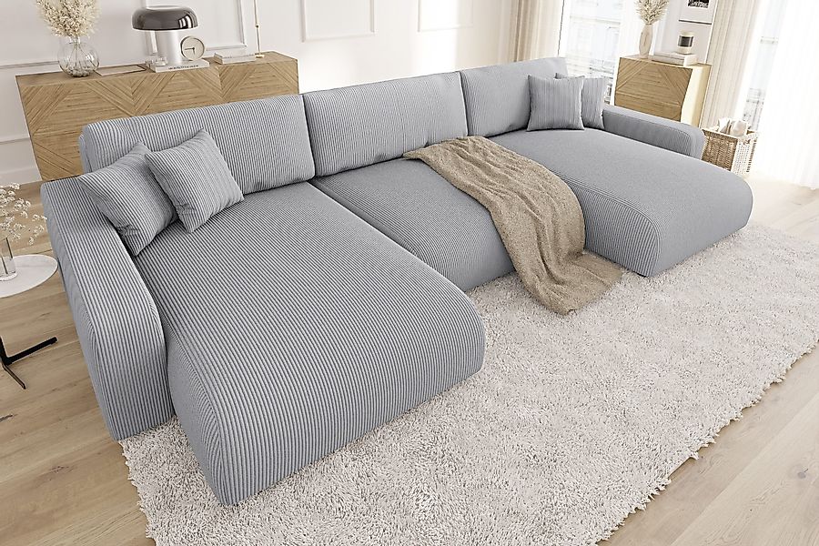 S-Style Möbel Wohnlandschaft Emma mit Schlaffunktion günstig online kaufen