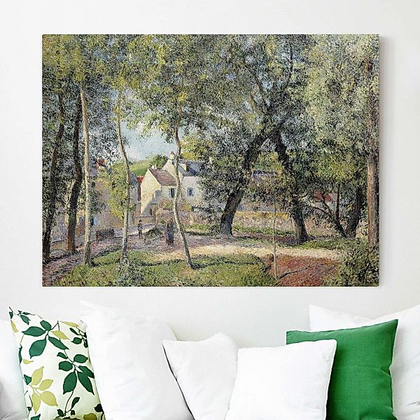 Leinwandbild Kunstdruck - Querformat Camille Pissarro - Landschaft bei Osny günstig online kaufen