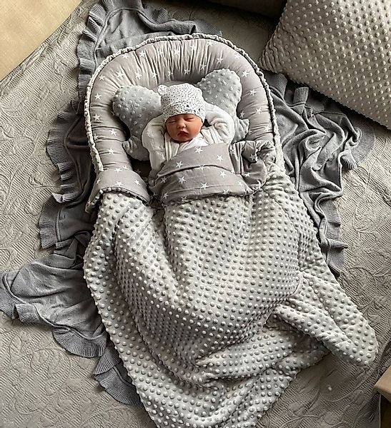 Loolay Bettnestchen MINKY/ Baumwolle BABYNEST Babykokon Geschenk Babyaussta günstig online kaufen