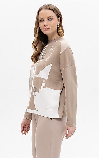 Passioni Strickpullover mit Logoschriftzug günstig online kaufen