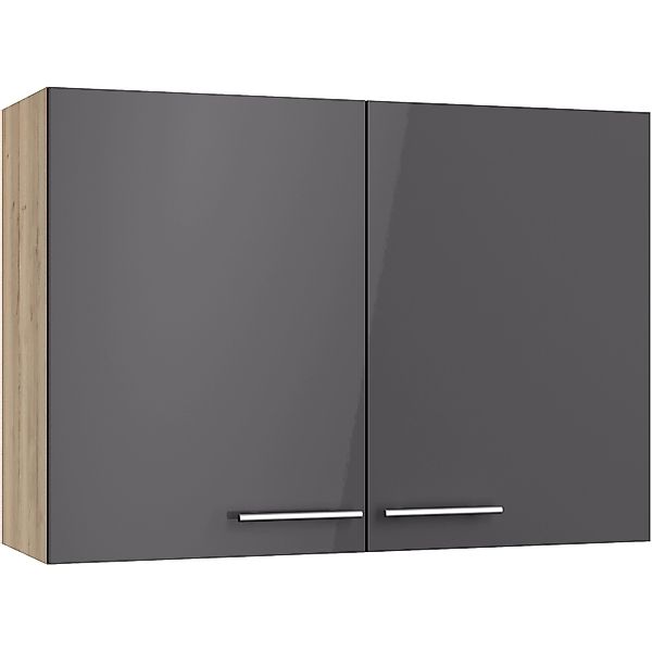 Optifit Küchen-Oberschrank Jonte984 100 x 70,4 x 34,9 cm Anthrazit-Wildeich günstig online kaufen