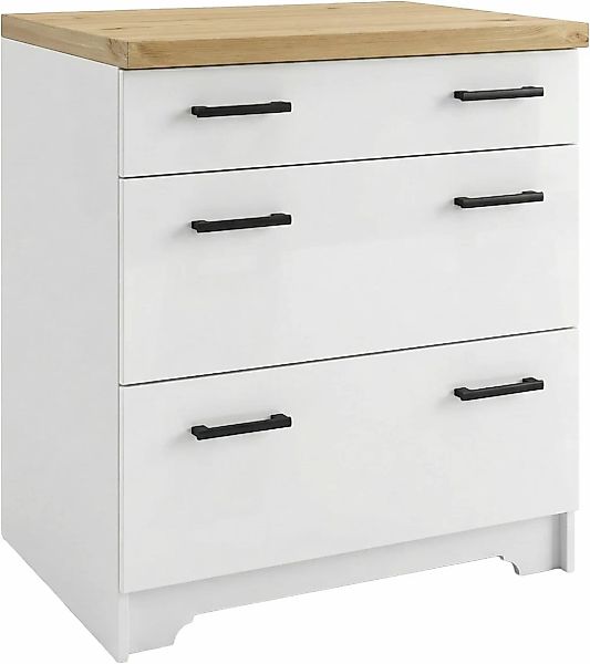Home affaire Unterschrank "Meliss" aus massiver Kiefer, Breite 80 cm, Soft- günstig online kaufen