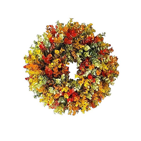 Kunstkranz Bunter Eukalyptuskranz Osterkranz Dekorative Blumenkranz, günstig online kaufen