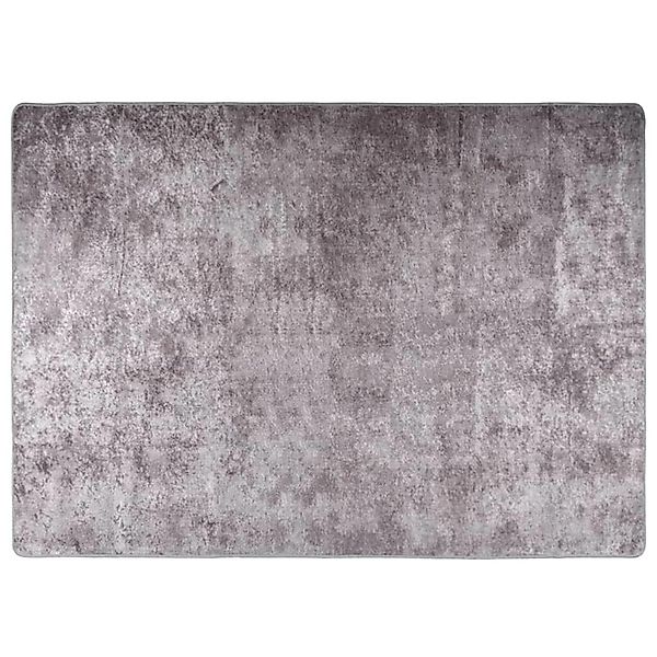 vidaXL Teppich Waschbar Grau 150x230 Cm Rutschfest 1908767 günstig online kaufen
