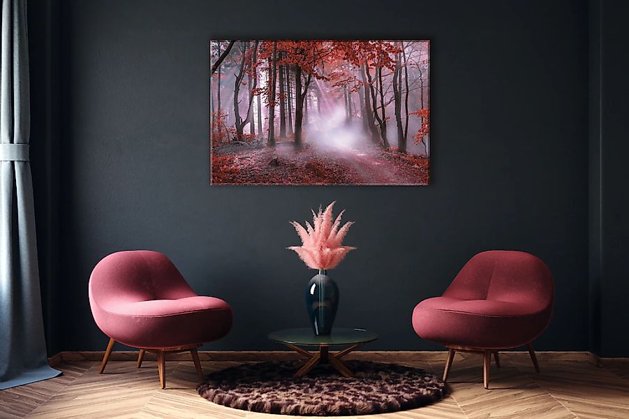 Bönninghoff Leinwandbild "Herbstwald im Nebel" 1 Stk. tlg. günstig online kaufen