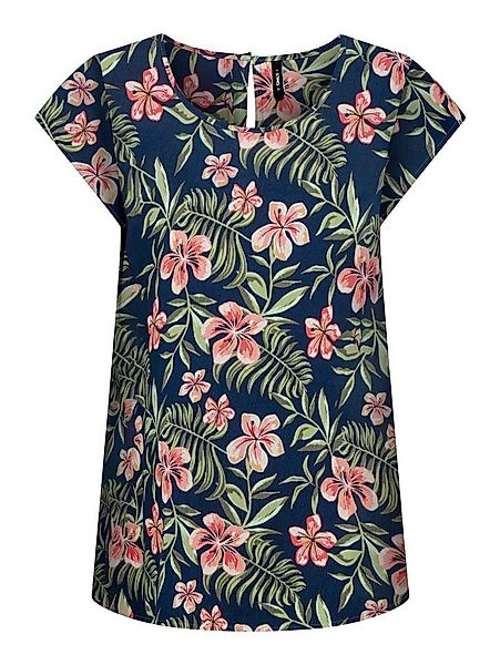 ONLY Shirtbluse ONLNOVA LIFE S/S TOP AOP PTM Viskose, regular fit, Rundhals günstig online kaufen