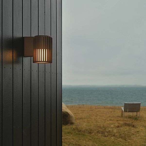 Außenwandleuchte Aludra Seaside, Aluminium, braun metallic günstig online kaufen