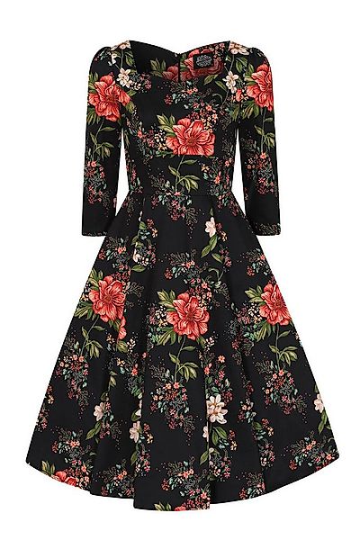 Hearts & Roses London A-Linien-Kleid Isla Floral Swing Dress Retro Vintage günstig online kaufen