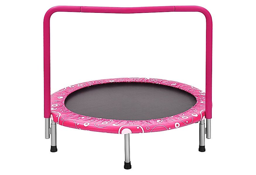 COSTWAY Kindertrampolin, Ø 92 cm, klappbar mit Griff, bis 150kg günstig online kaufen