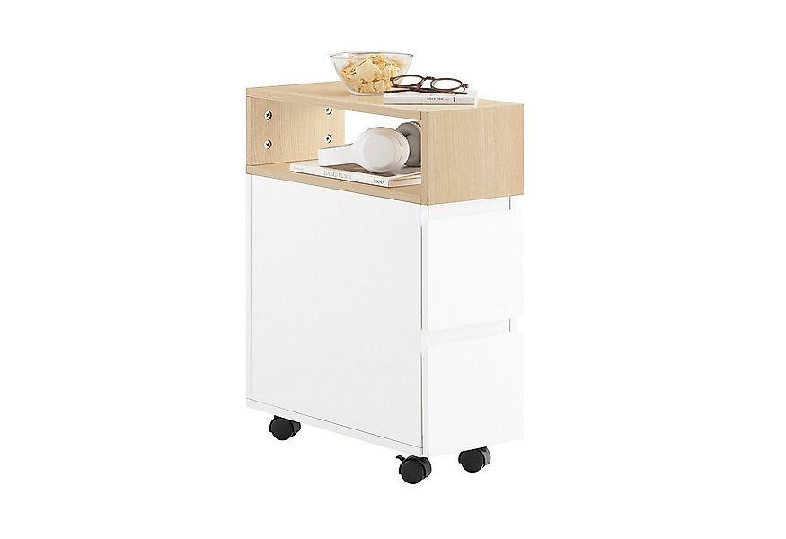 SoBuy Nachttisch FBT155, Nischenregal Nachtschrank Nischenwagen Rollwagen B günstig online kaufen