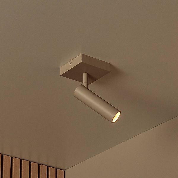 Deckenstrahler Grado, Länge 10 cm, taupe, Metall günstig online kaufen