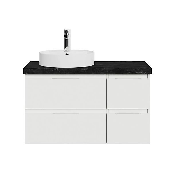 Pelipal Waschtischlösung-Set Serie 4035 in Weiß Glanz und Schiefer günstig online kaufen