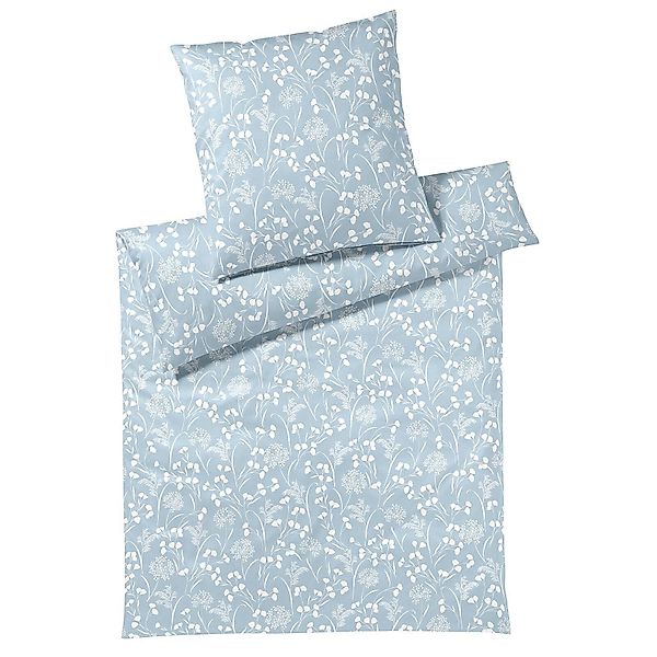 Elegante Interlock Jersey Bettwäsche Bonjour 3592-2 bleu 135x200 günstig online kaufen