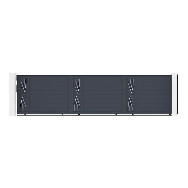 Casanoov Schiebetor 6M Veleta H 140 Graues Aluminium günstig online kaufen