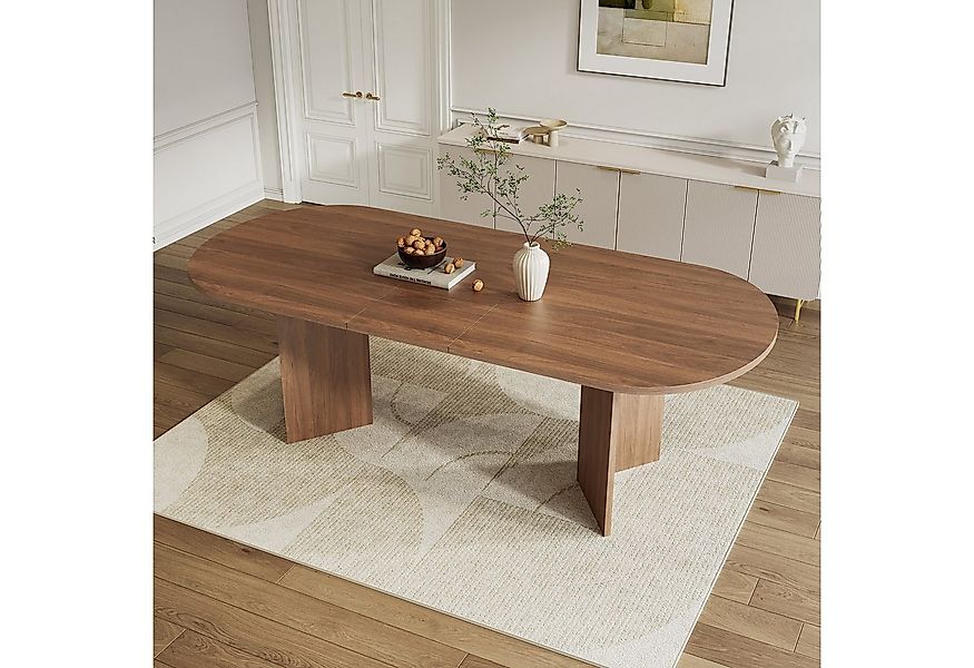 Odikalo Esstisch Schreibtisch Küchentisch Wohnzimmertisch Ausziehbarer Natu günstig online kaufen