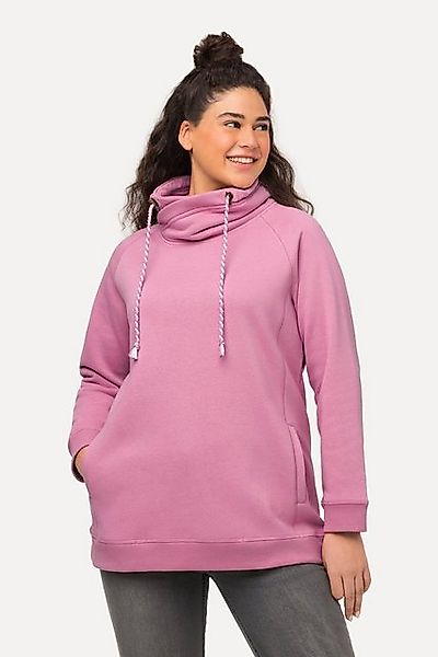 Ulla Popken Sweatshirt Sweatshirt weiter Stehkragen Taschen günstig online kaufen