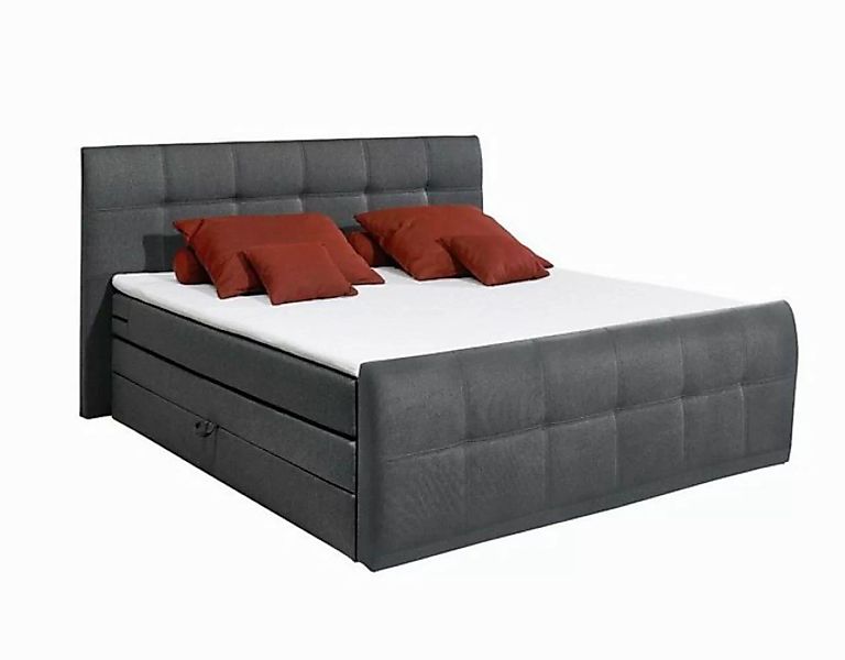 ED EXCITING DESIGN Boxspringbett "Sacramento", inkl. zwei Bettkästen und To günstig online kaufen