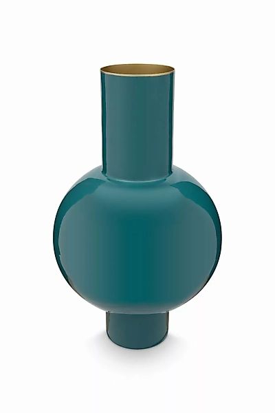 PIP STUDIO Vasen Vase Metal medium dunkelgrün 24 x 40 cm (grün) günstig online kaufen