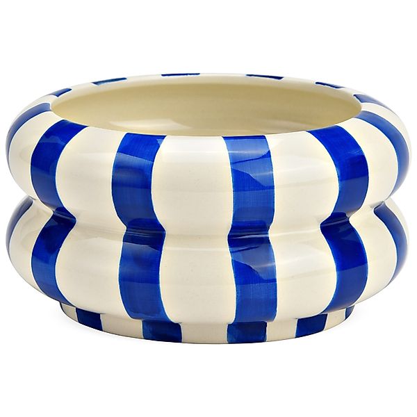 matches21 HOME & HOBBY Dekoschale Dekoschale bunt gestreift, gelb weiß in Ø günstig online kaufen