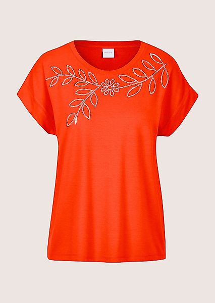 MADELEINE Kurzarmshirt "Blusenshirt Elegantes T-Shirt mit Glanzeffekten" Pa günstig online kaufen