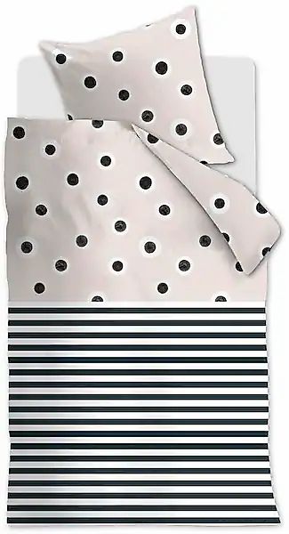 vtwonen Bettwäsche »Stripe and Eye« günstig online kaufen