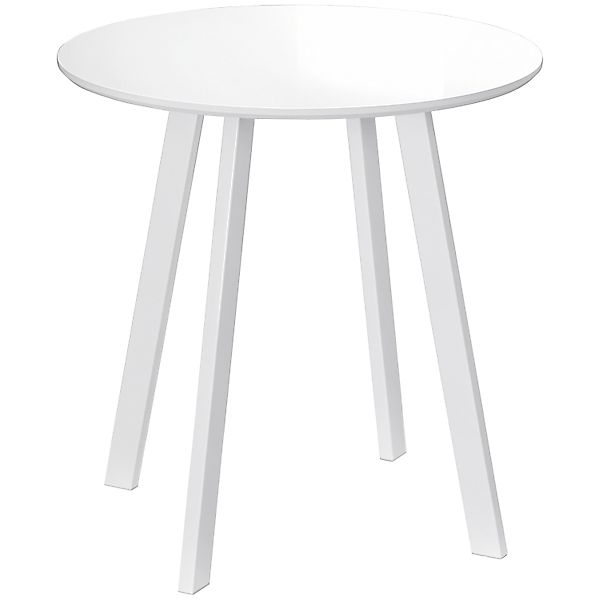 HOMCOM Esstisch mit Abgeschrägten Beinen Modernes Design Weiß 72 x 72 x 75c günstig online kaufen