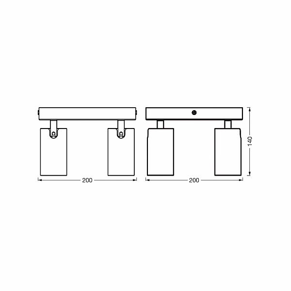 OSRAM Deckenspot OCTAGON PLATE, schwarz, 4-flg. GU10-LED 927 günstig online kaufen