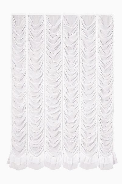 novumfix Bogenstore Wolkenstore Rüschengardine weiß Kräuselband verschieden günstig online kaufen