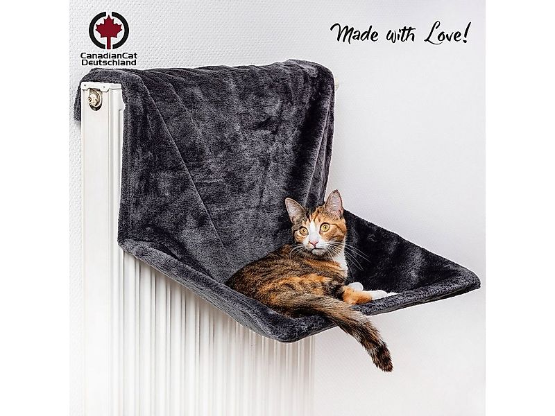 Canadian Cat Company Katzen-Hängematte Heizkörper Liegemulde XL - Anthrazit günstig online kaufen