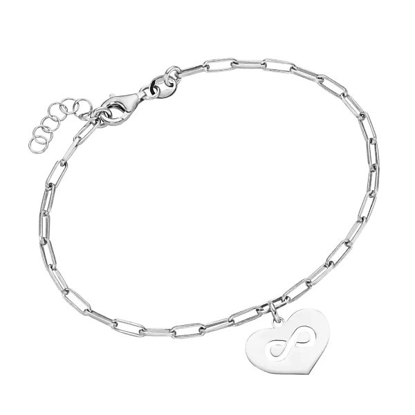 Smart Jewel Armband "Anhänger Herz mit Infinity Symbol, Silber 925" günstig online kaufen