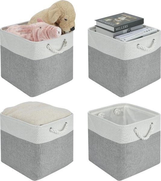 HAUSS SPOLE Aufbewahrungsbox 4er-set 33*33*33 Aufbewahrungskorb günstig online kaufen
