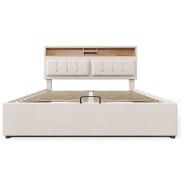 HAUSS SPOLE Polsterbett 140x200 mit USB günstig online kaufen