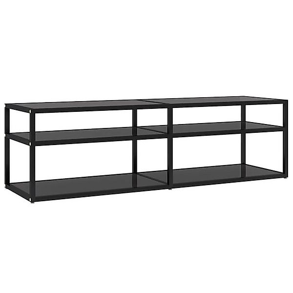 vidaXL TV-Schrank TV-Schrank Schwarz 140x40x40,5 cm Hartglas Lowboard günstig online kaufen