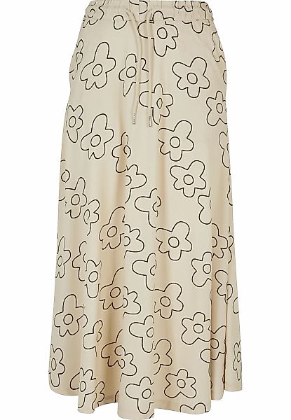 URBAN CLASSICS Jerseyrock "Urban Classics Damen Ladies Viscose Midi Skirt" günstig online kaufen